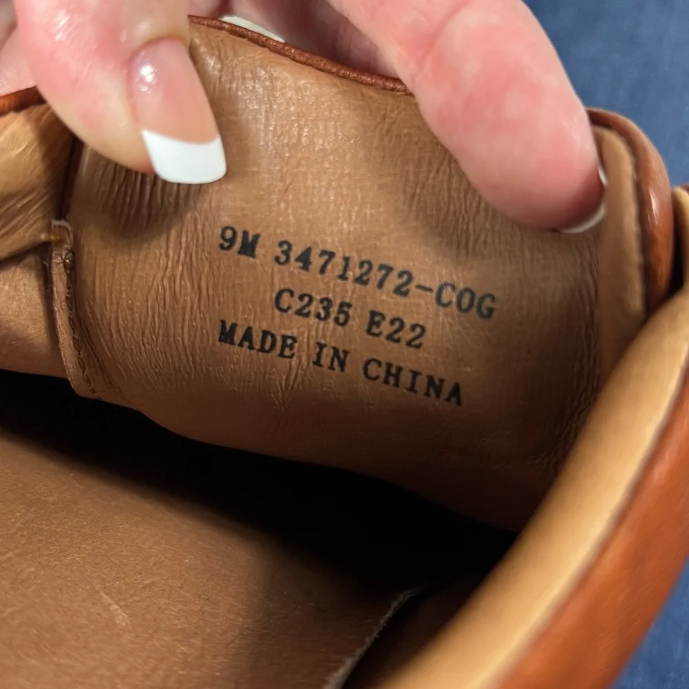 Frye Ivy Low‎ Lace Sneaker Size 9 Cognac